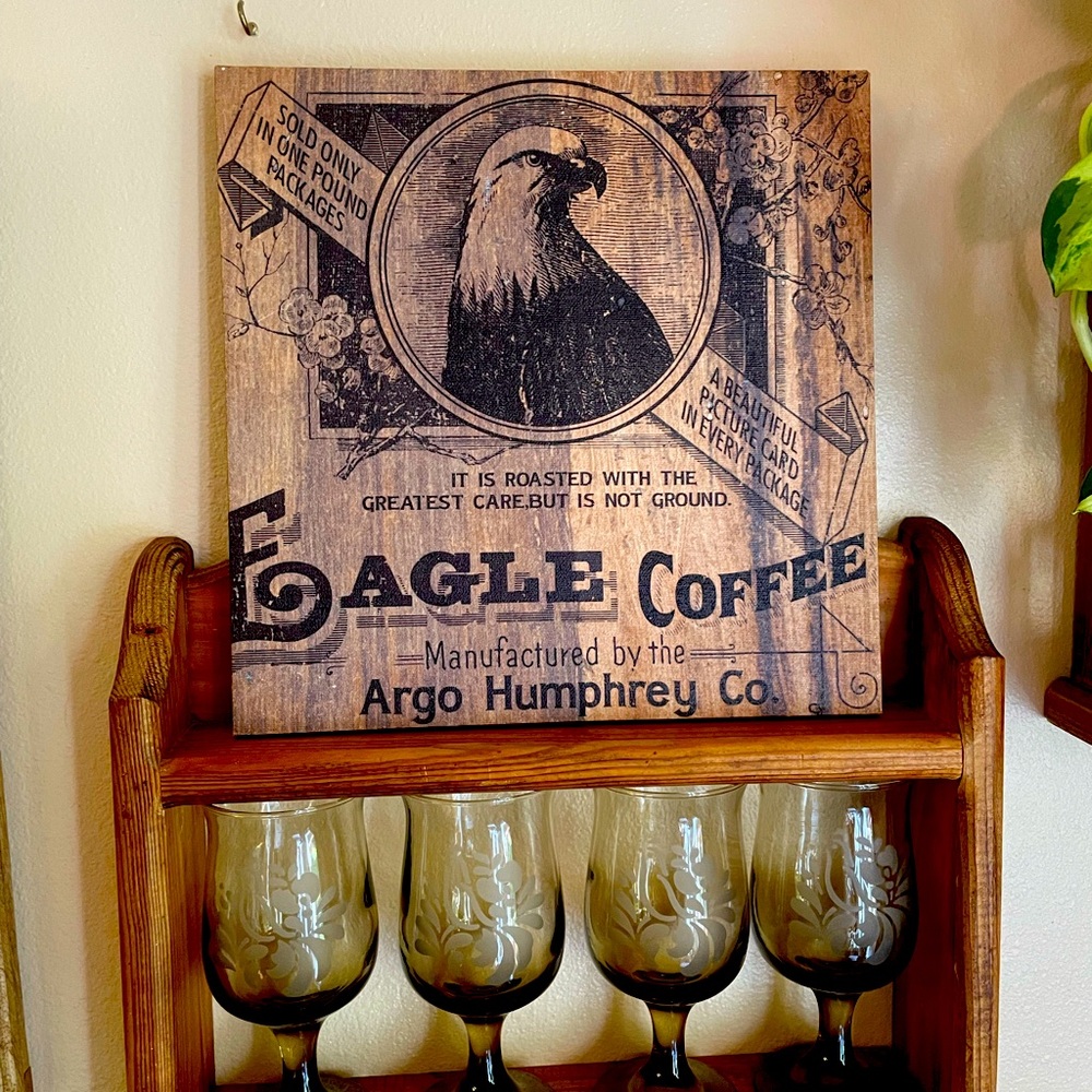 Eagle coffee wall art